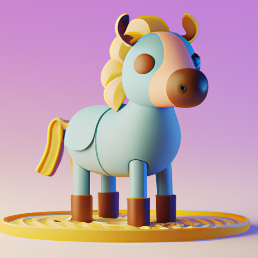 tiny cute horse toy, standing character, soft smooth lighting, soft pastel colors, skottie young, 3d blender render, polycount, modular constructivism, pop surrealism, physically based rendering, square image